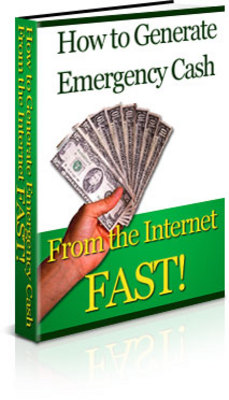 Product picture Generate Emergency Cash From The Internet FAST with Plr
